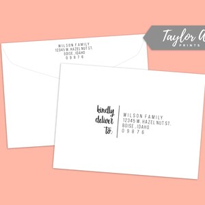 Envelop adres sjabloon bewerkbaar vriendelijk leveren afdrukbare klassieke formele elegante moderne kalligrafie Instant Download bruiloft stationair