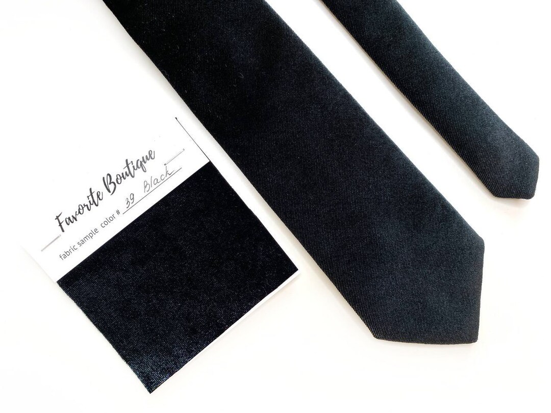 black velvet necktie