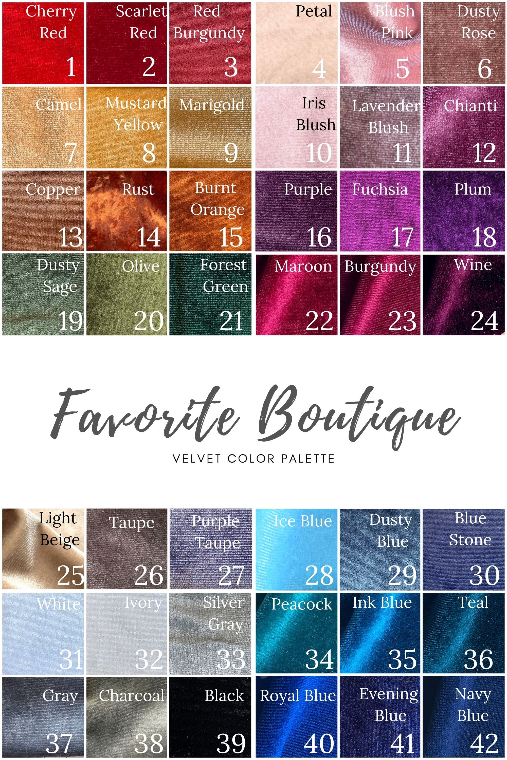 VELVET SWATCH SAMPLE Fabric Sample of Stretch Velvet Etsy