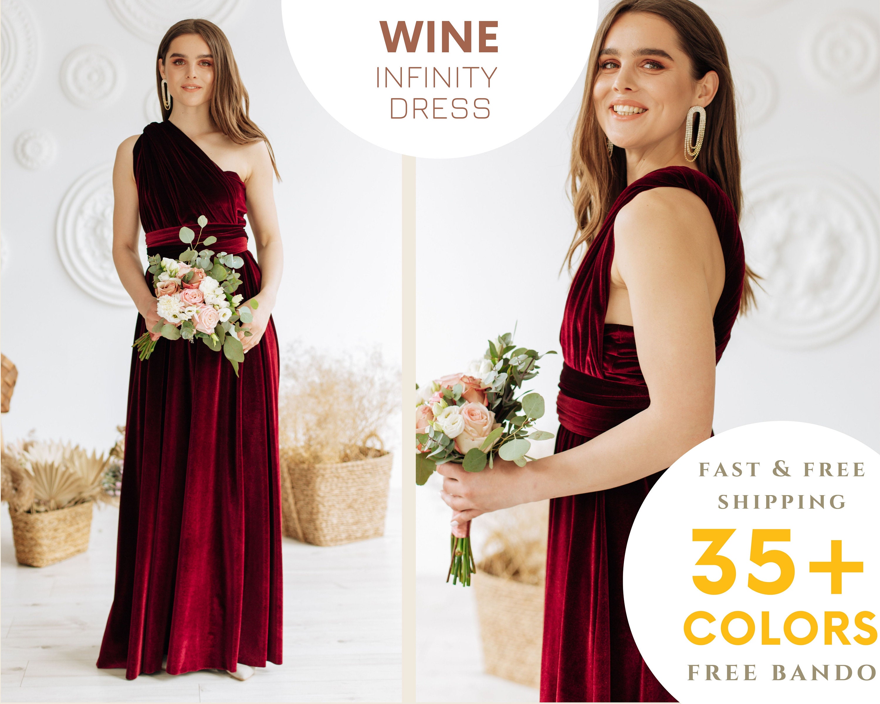 Convertible bridesmaid dresses by Revelry