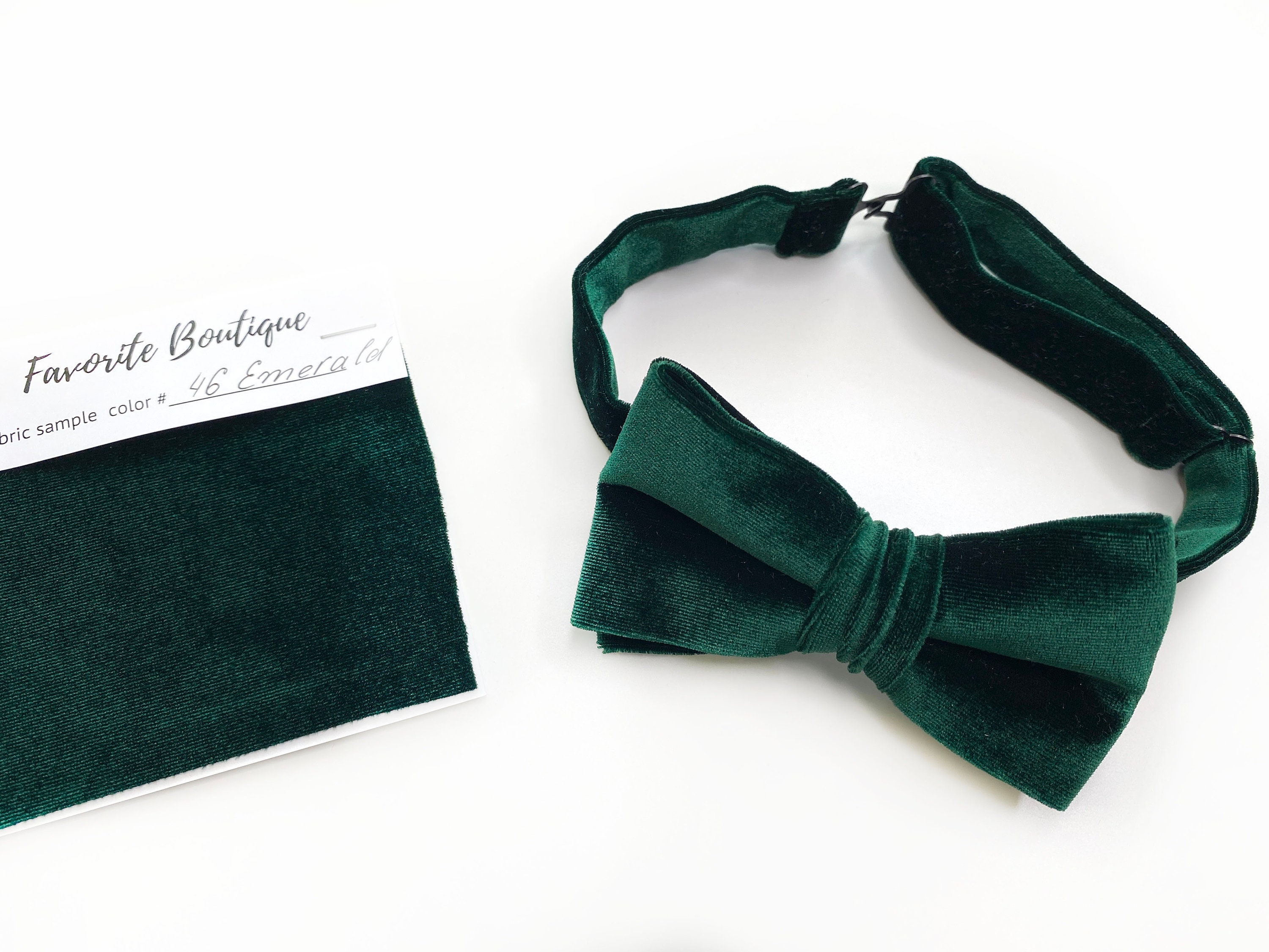 EMERALD GREEN Velvet Suspenders Bow Tie Velvet Green Etsy