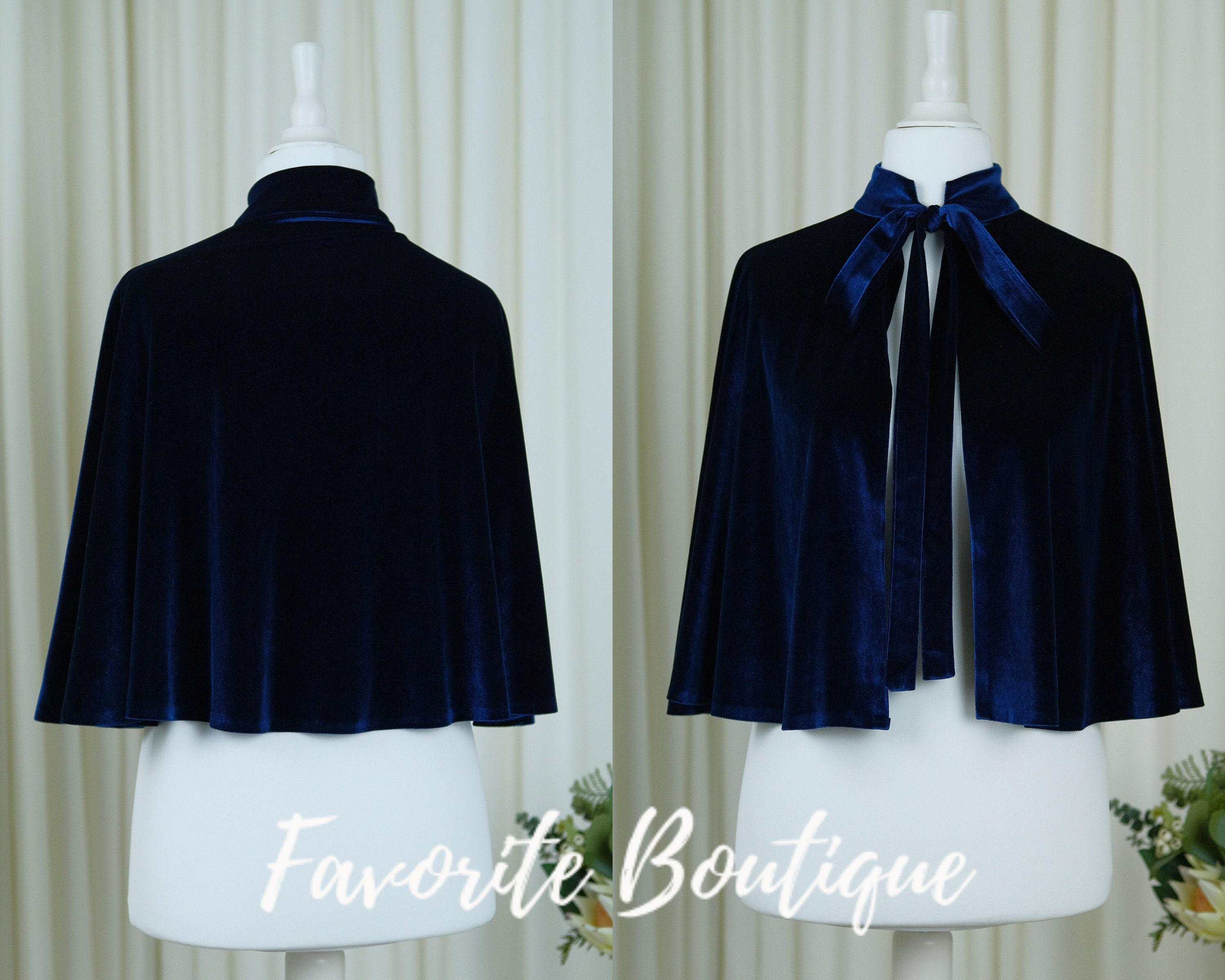 Navy velvet bolero hotsell