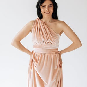 PETAL VELVET Infinity Dress Infinity Velvet Dress Bridesmaid Velvet Infinity Dress Bridesmaid Dress