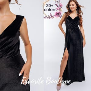Fluwelen mouwloze mouwloze bruidsmeisjesjurk met open rug gleuf v-hals maxi jurk bruidsmeisjesjurk aangepaste tailoring prom trouwjurk plus size