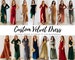 CUSTOM Velvet Dress | Tailoring dress according to your measurements | Bridesmaid Dresses Prom Dress Custom Velvet Bridesmaids Dress