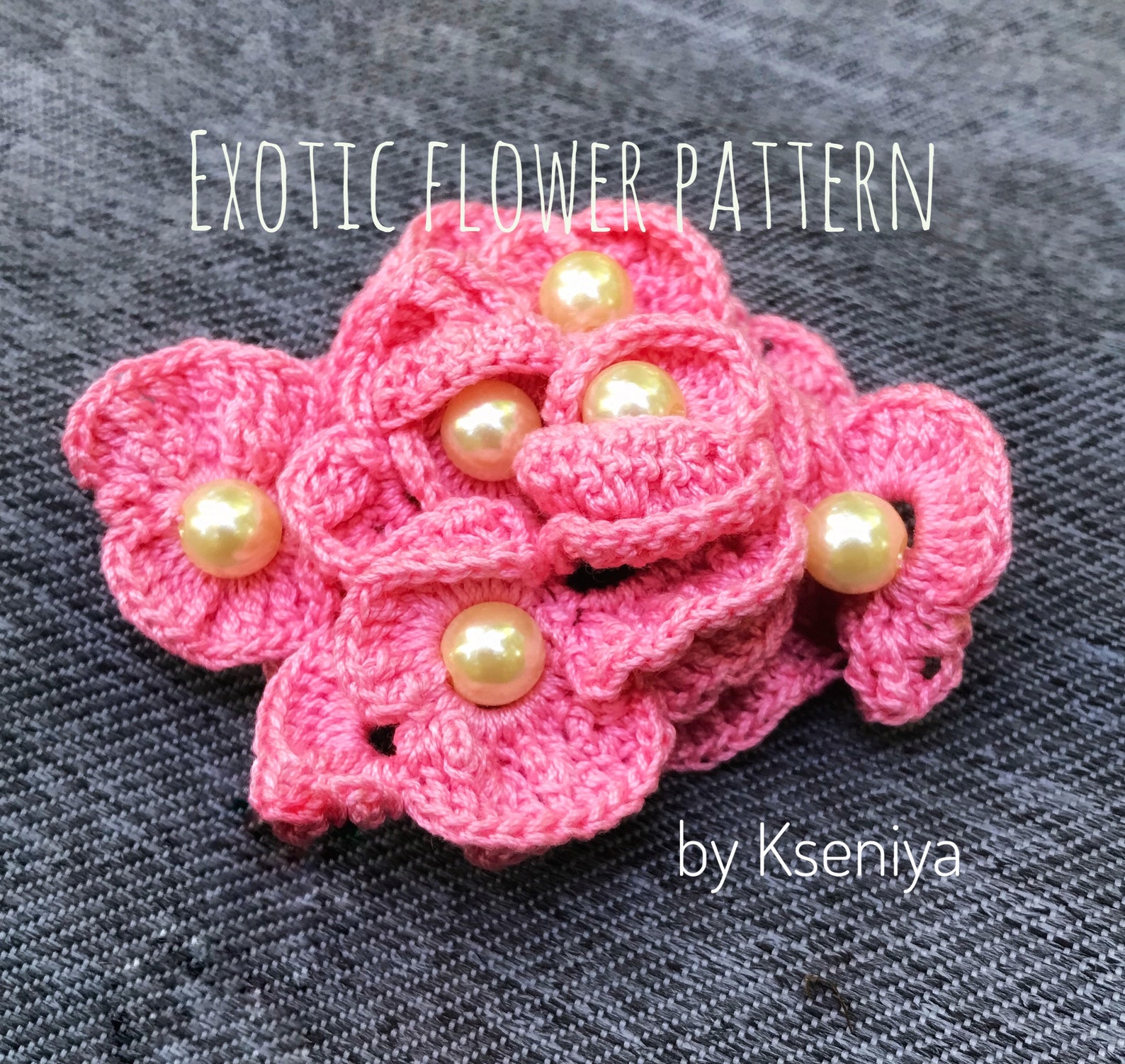 Crochet chrysanthemum flower pattern. Crochet flower With Etsy