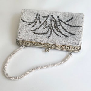 Black Satin Embroideried Clutch Bags Pearls Beads Evening Bags  Beaded  evening bags, Evening clutch bag, Vintage evening bags