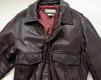 Banana Republic Leather Jacket Etsy