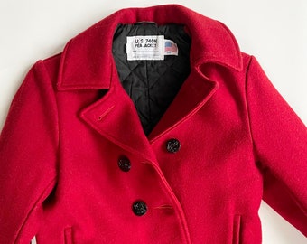 schott patchwork peacoat