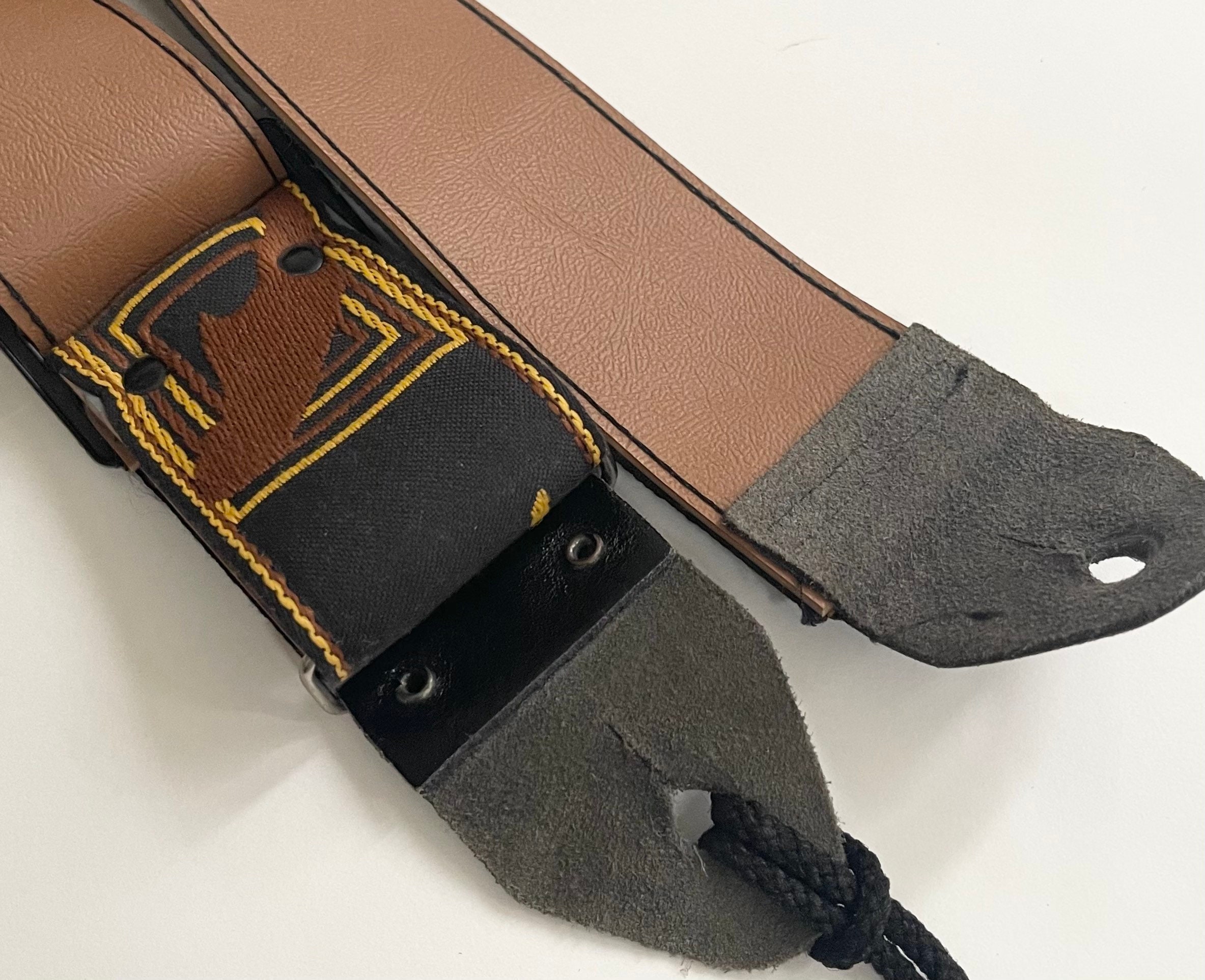 Vintage Fender Guitar Strap Metal Loop Plastic Adjuster Jimi Hendrix