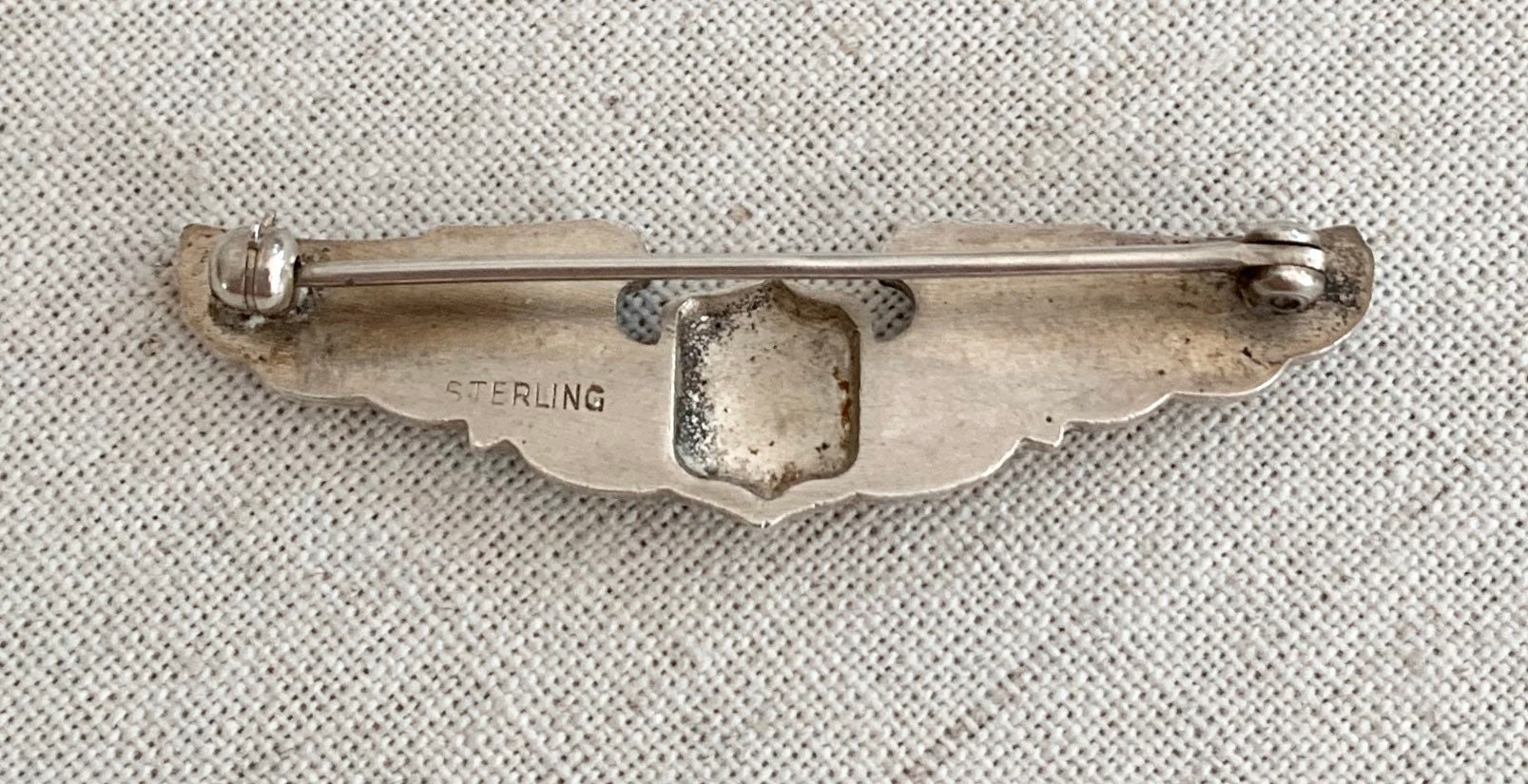 Wwii Sterling Wings Pin Vintage Air Force Military Militaria Sterling