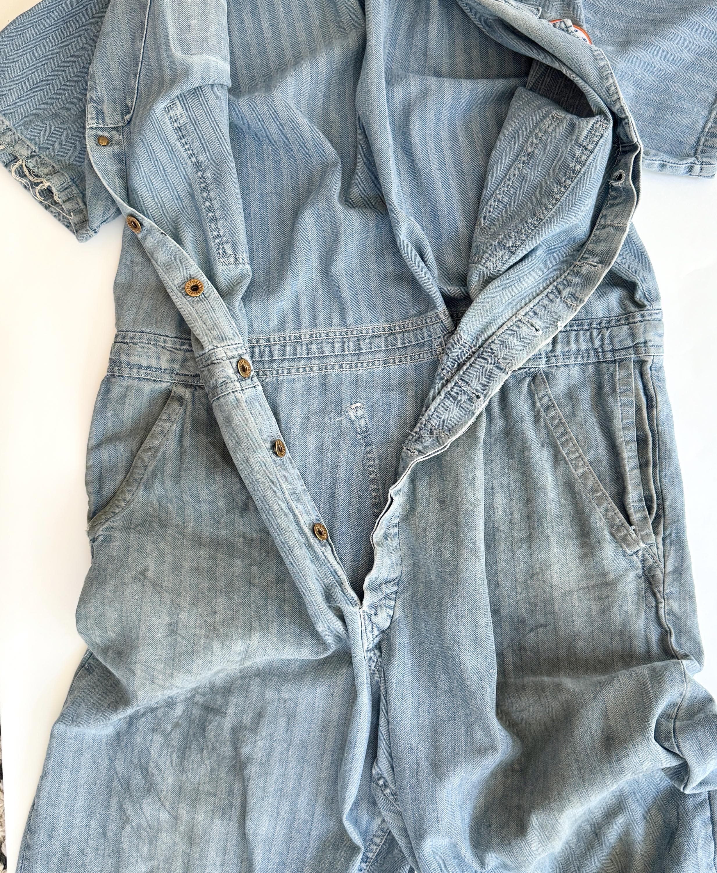 Vintage 50s Sanforized Overalls Coveralls Universal Stone Vintage 50s Sanforized Overalls Coveralls Universal Stone