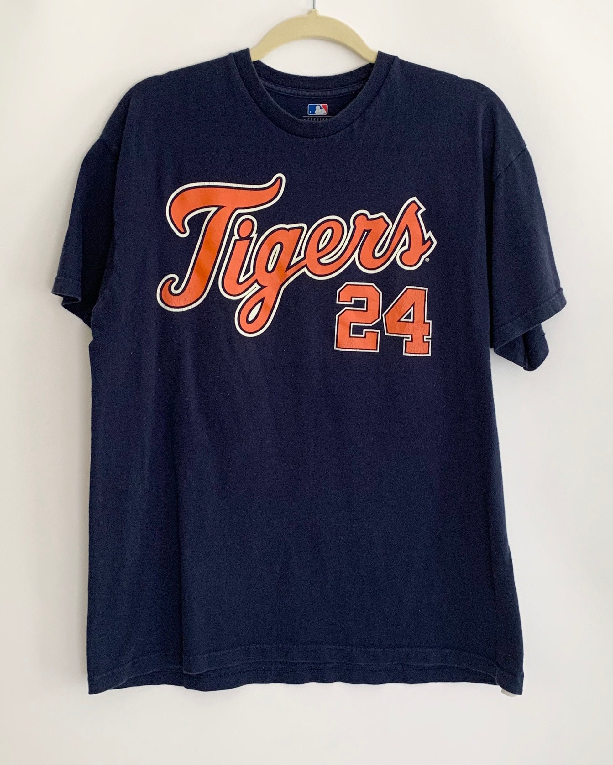 Detroit Tigers MLB Shirt T Shirt Tee Athletic MLB Navy Blue Cabrera 24