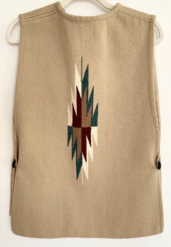 Ortega's Chimayo Wool Vest Sweater Vest Vintage O… - image 7