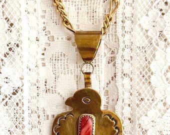 Small Darrell Cadman Navajo Sterling Silver Thunderbird Pendant - Etsy