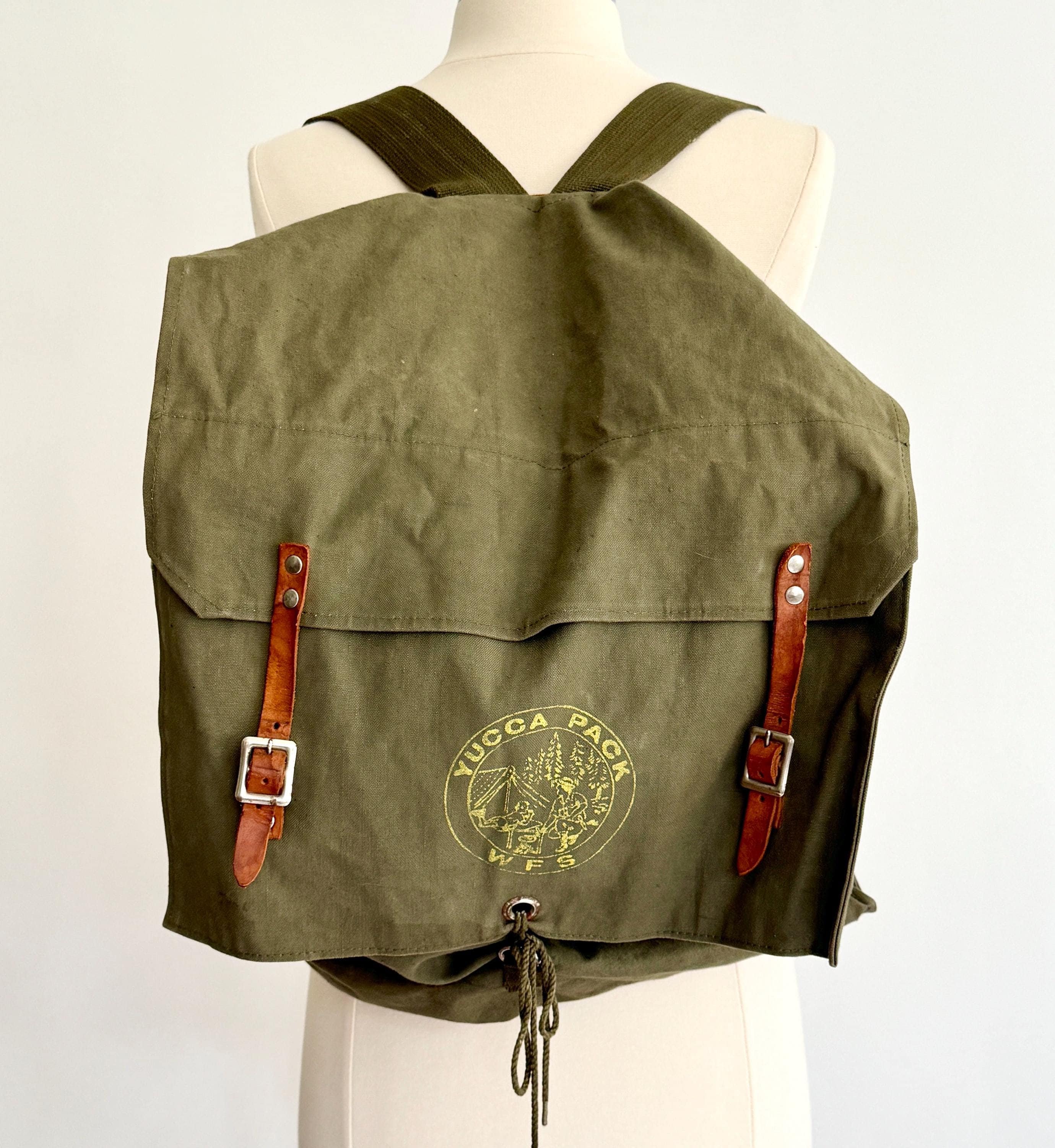 Army Green Backpack Yucca Pack Vintage 50s 60s Style 185 Cotton Canvas Large Camping Boy Scout Hiking Utility Bag Ruck Sack - Etsy Army Green Backpack Yucca Pack Vintage 50s 60s Style 185 Cotton Canvas Large Camping Boy Scout Hiking Utility Bag Ruck Sack - Etsy