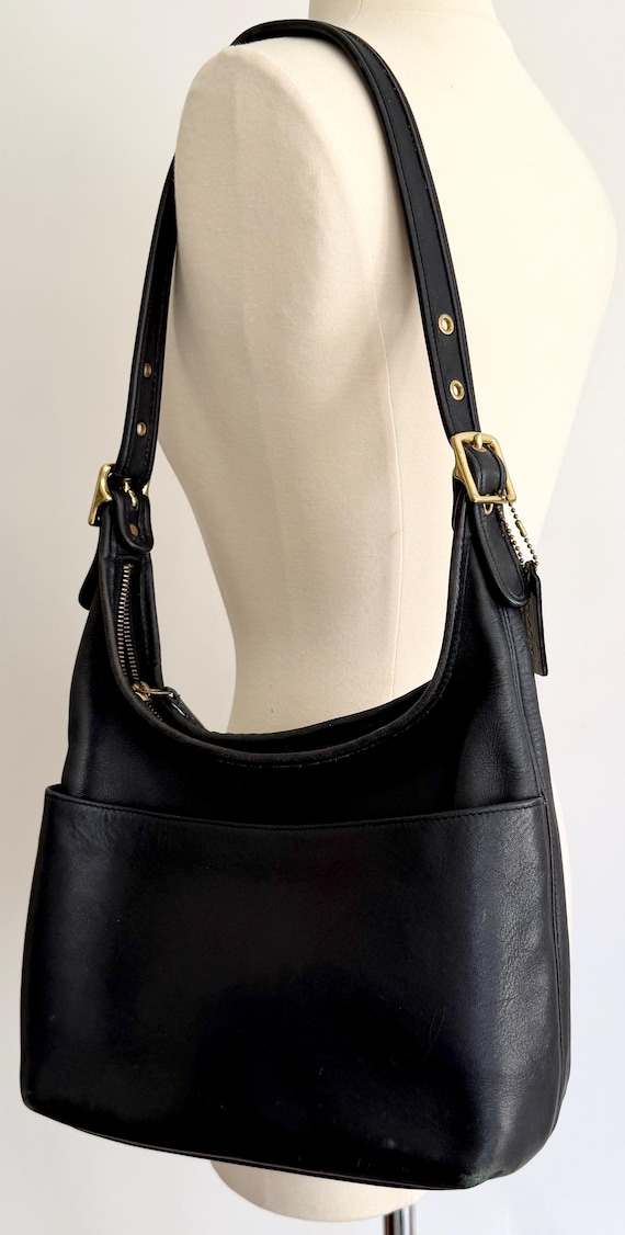 Vintage Coach Legacy Hobo Bag Style 9058 Black Leather