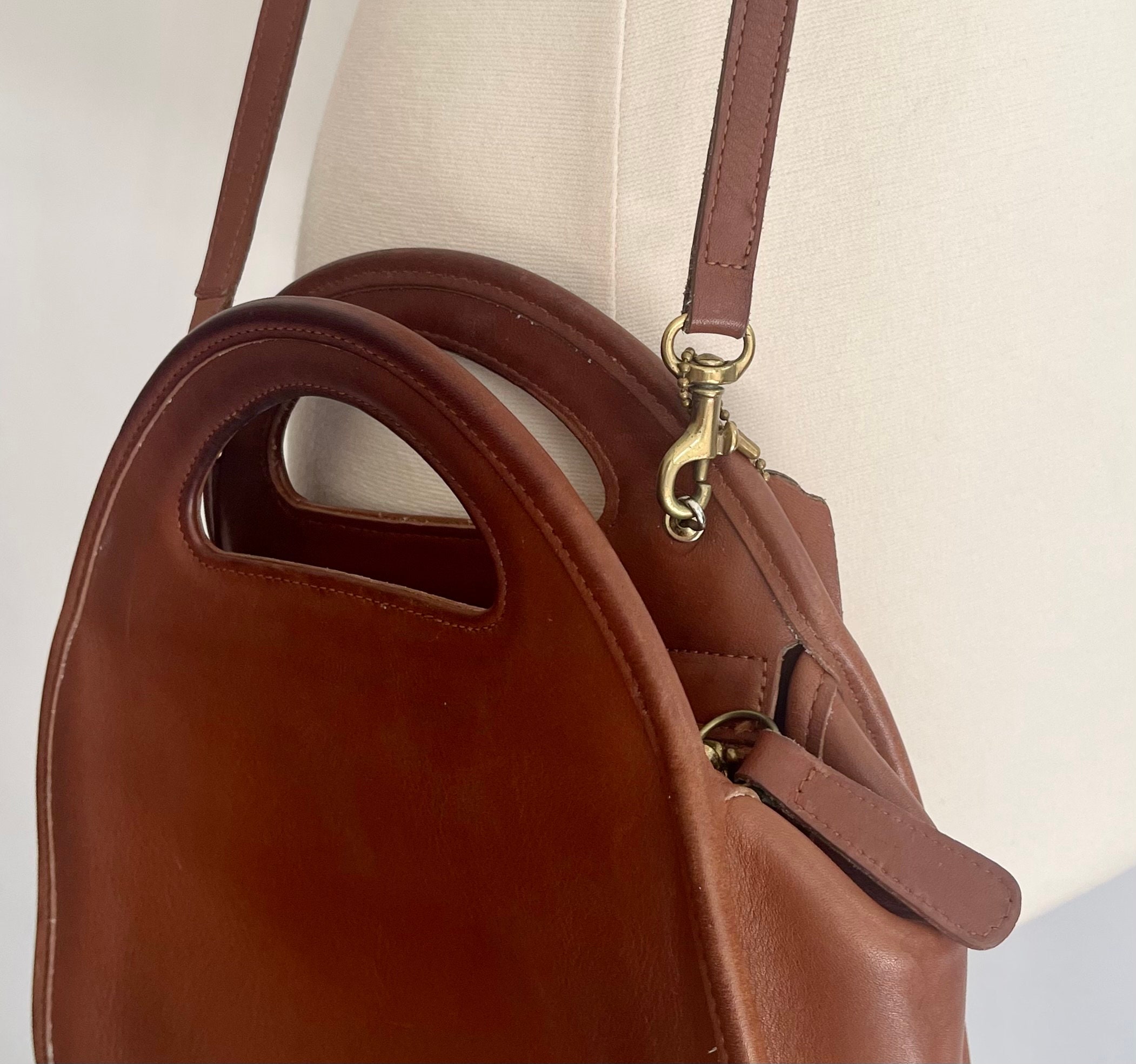 Coach 9942 Carousel Bag Purse Crossbody Soft Brown Leather