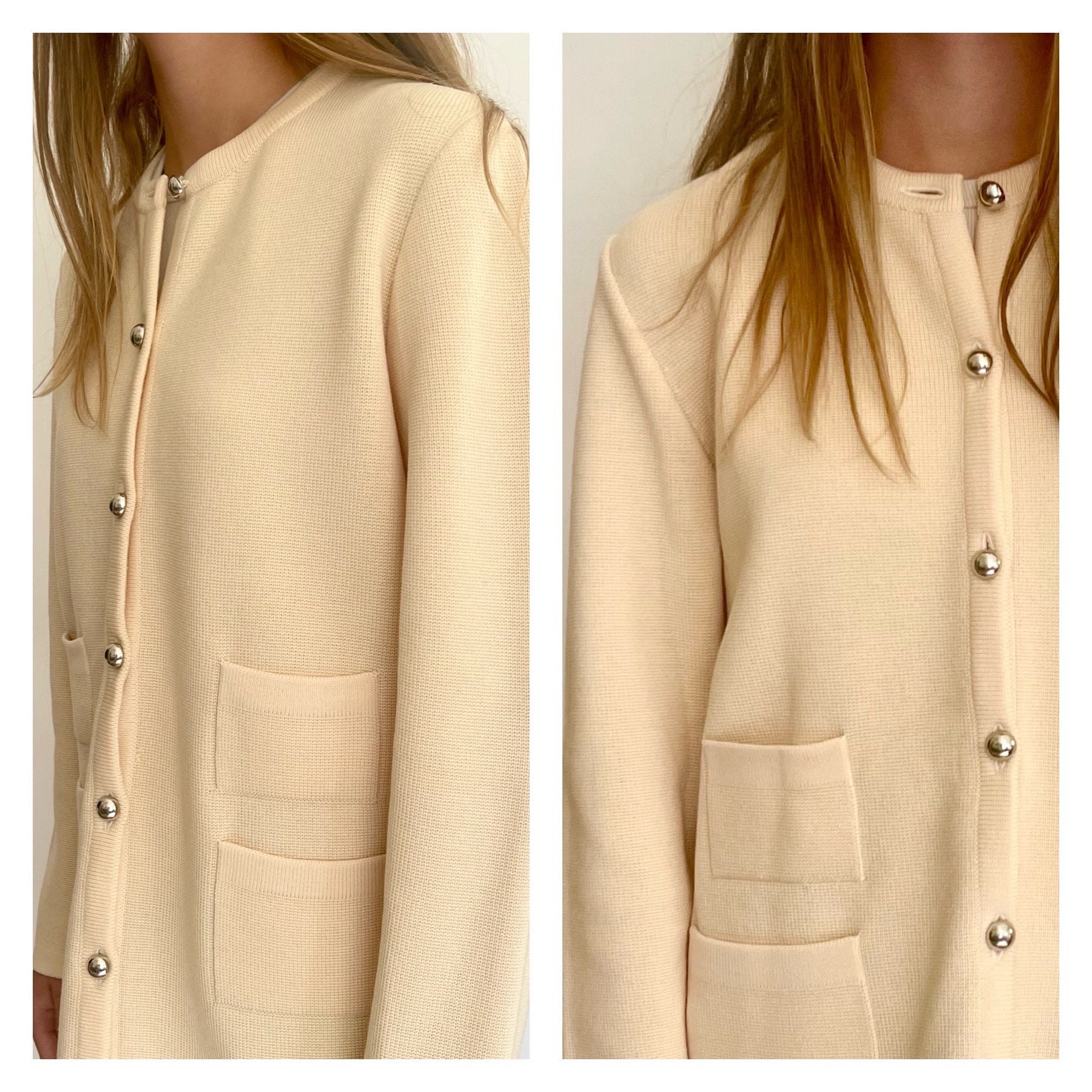 ジャケット・アウター ORIGINAL BUTTON COLLARLESS KNIT JACKET ORIGINAL BUTTON COLLARLESS KNIT JACKET