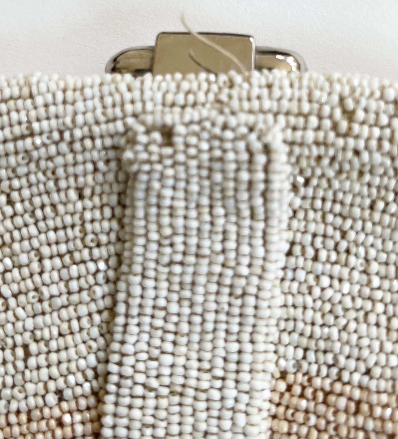 Vintage 1930s French Glass Seed Bead Evening Bag Clutch — The