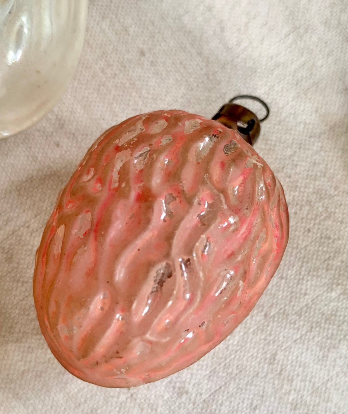 West Germany Glass Ornaments Vintage Holiday Christmas Decor Gold