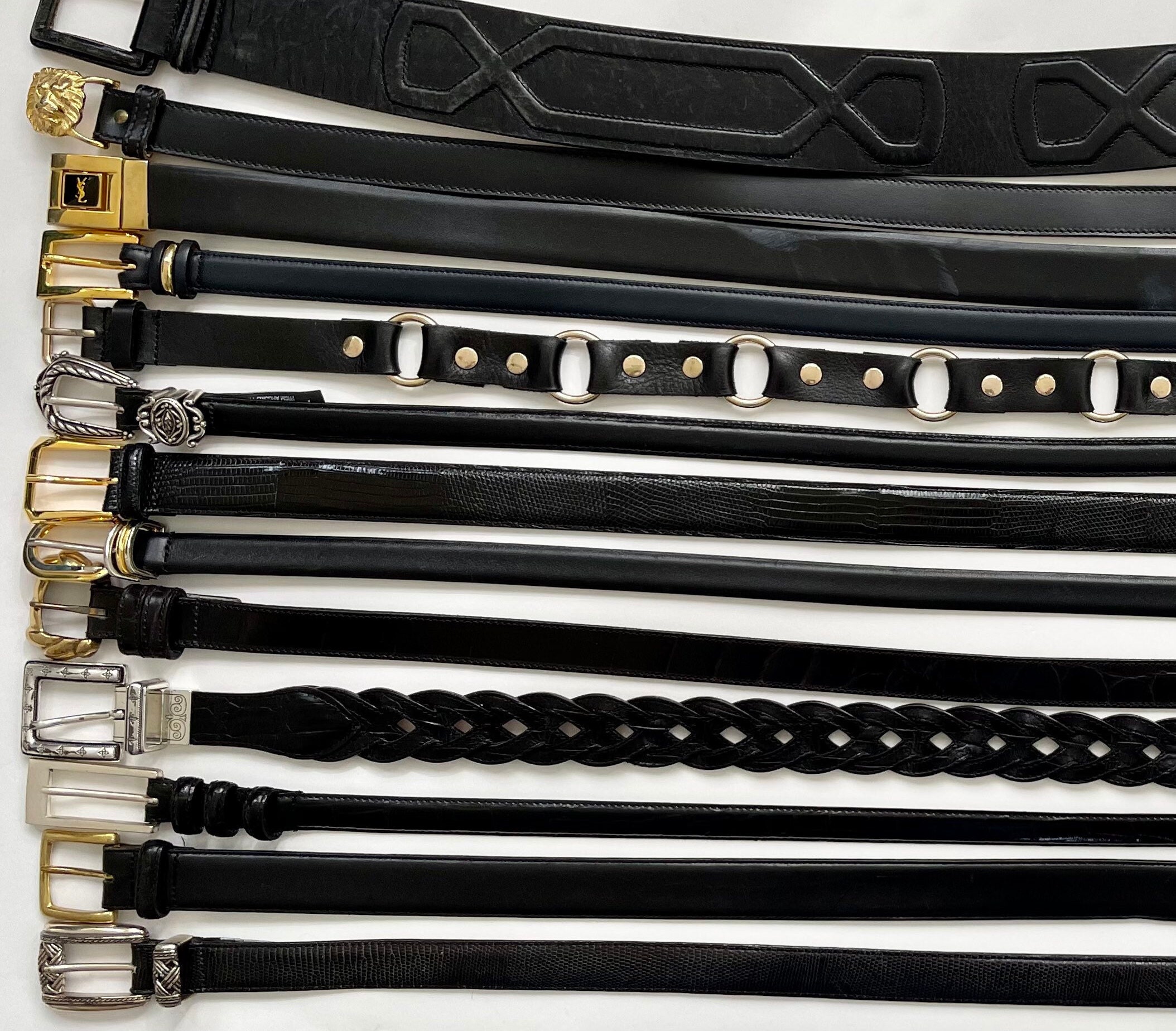 Yves Saint Laurent Leather Belts for Men