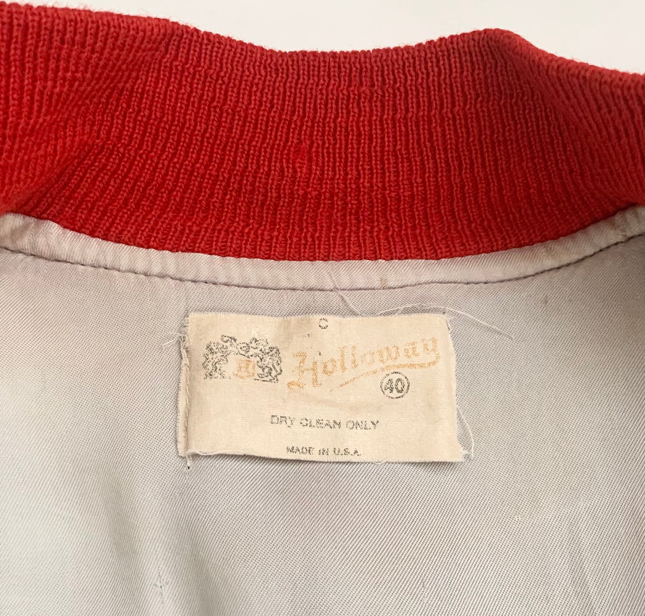 Vintage Letterman Varsity Jacket Bomber Vintage 50s Light Blue Wool