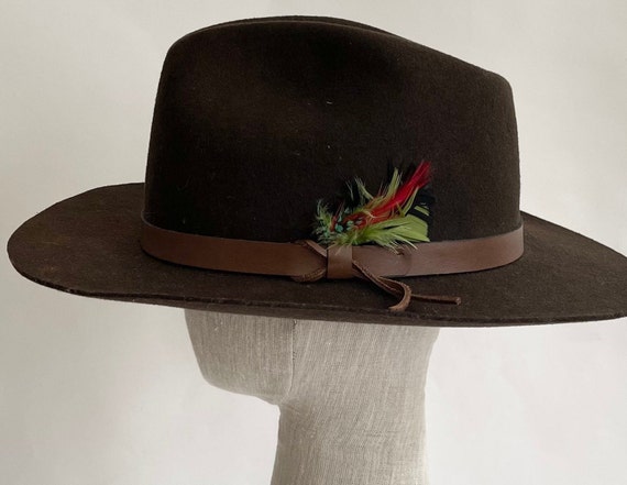 Old Stetson Fedora Cowboy Hat With Hat 
