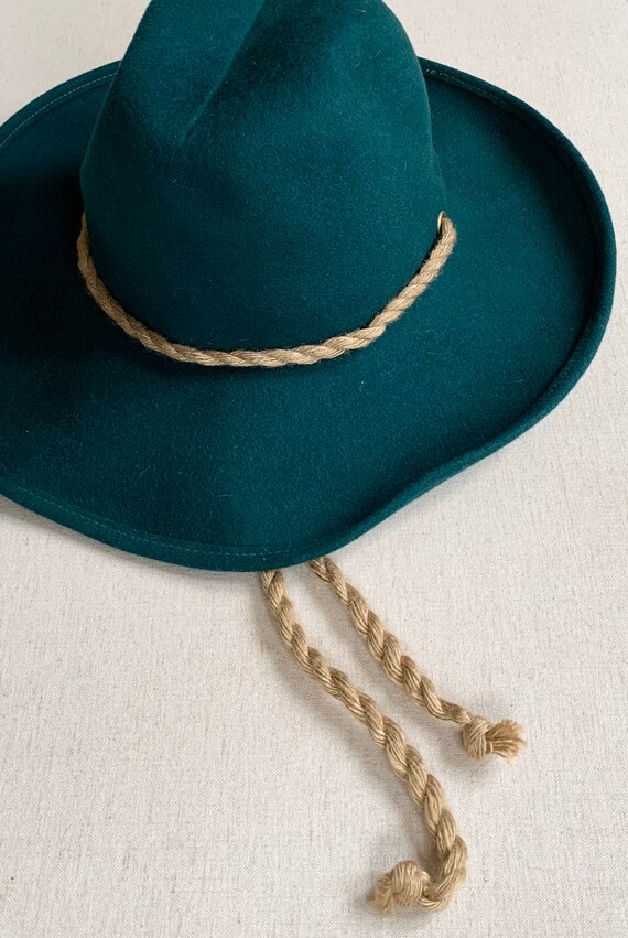 Floppy Felted Wool Hat Cowboy Hat Style Dark Hunte