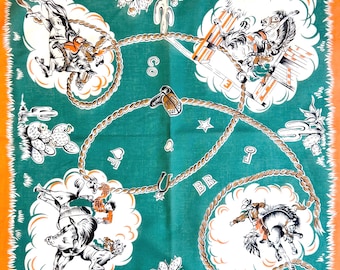 Zeldzame vintage jaren 80 Banana Republic reis- en safaricowboybandana