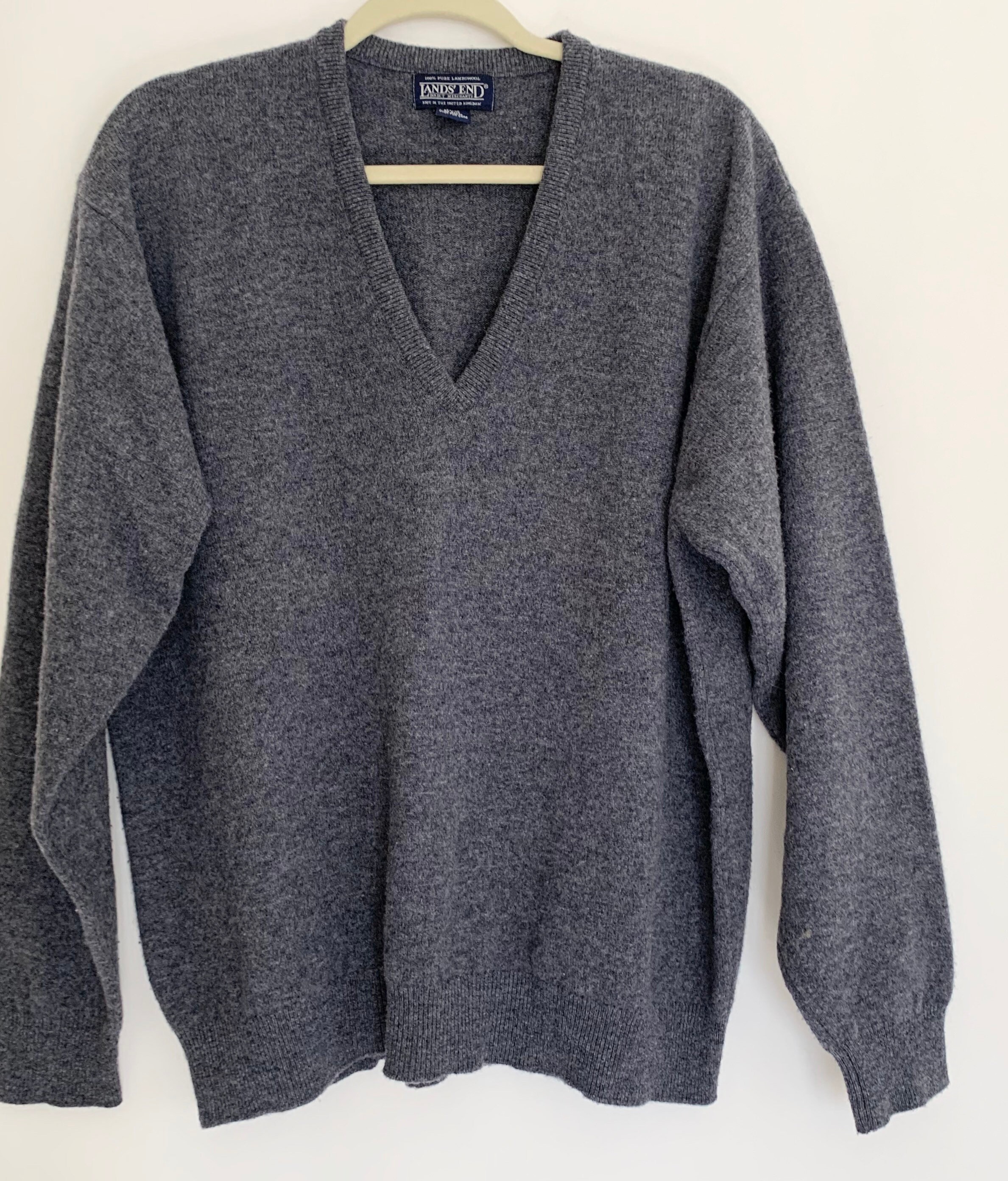 Lands end lambswool sweater cheap