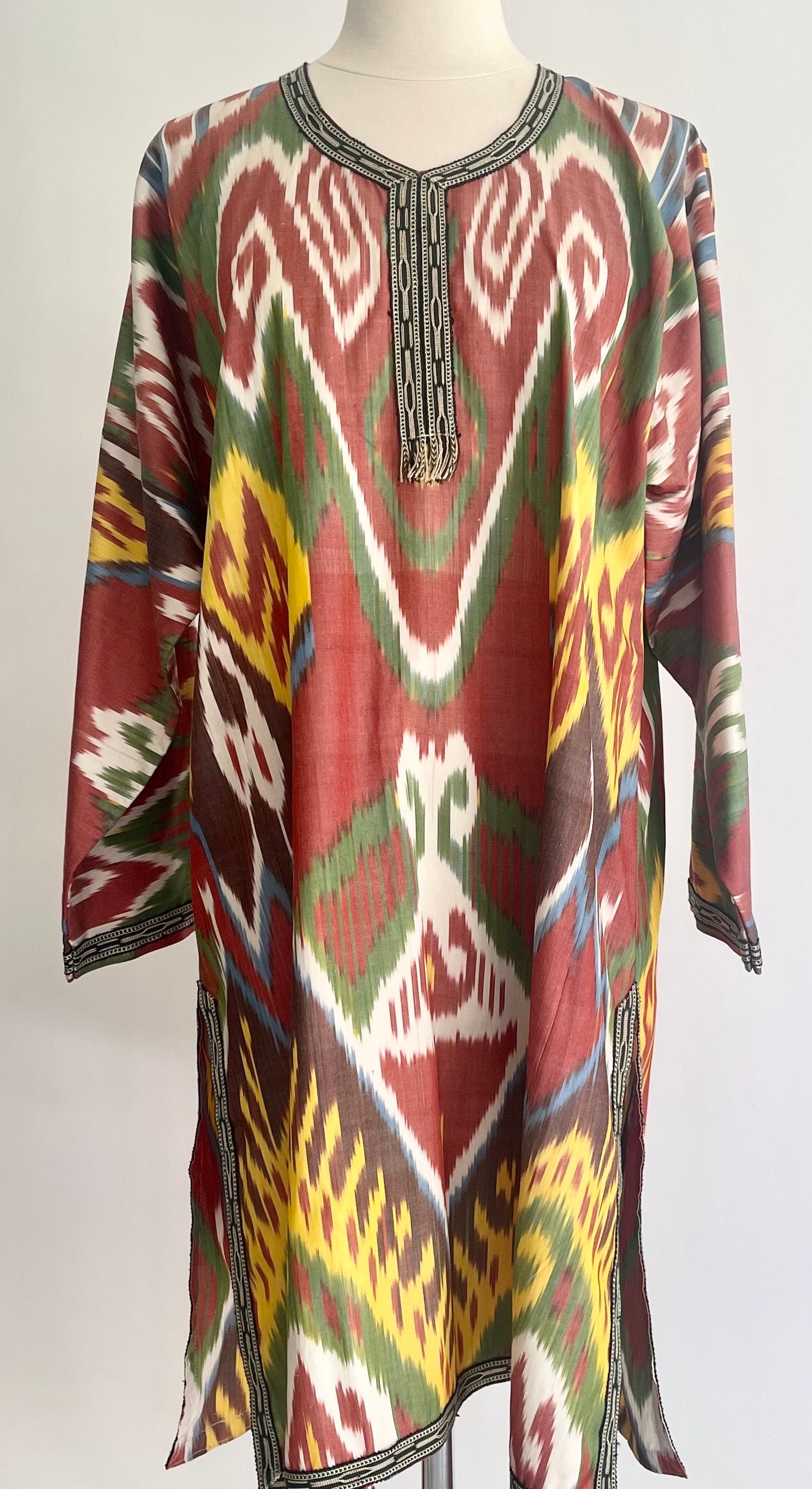 Vintage Hand Woven Ikat Top