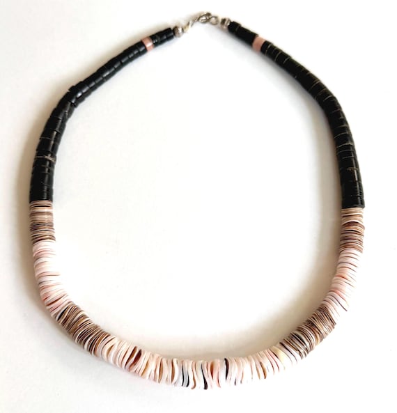 Vintage Native American Beaded Shell Necklace