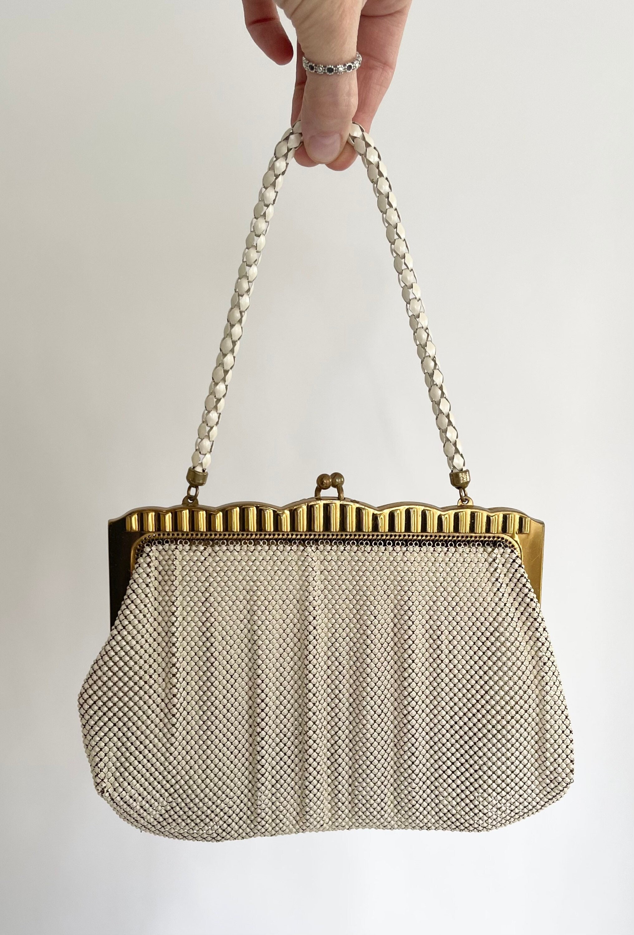 Whiting & Davis Mesh Purse Evening Bag Vintage 50's Enamel - Etsy