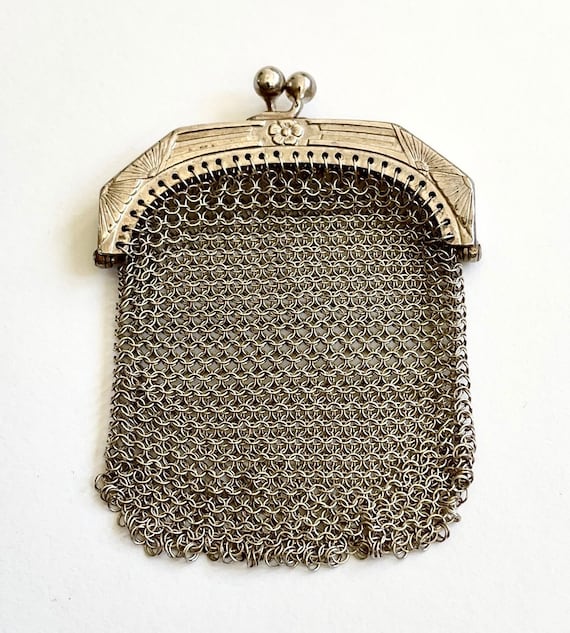 Authentic Antique MINIATURE SILVER MESH COIN PURSE Russia ca.1850 | eBay