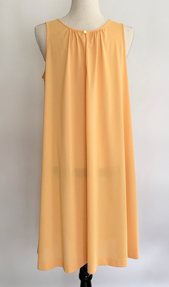 60s Marigold Sleeveless Nightgown House Day Dress… - image 6