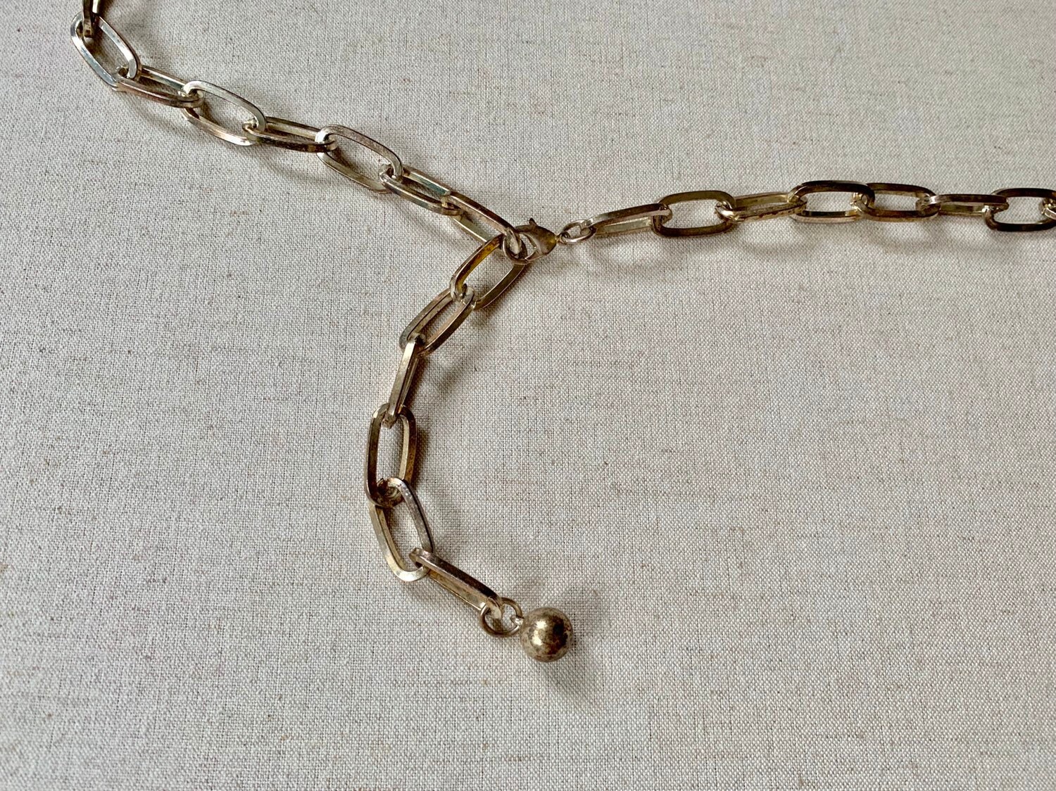 80s Gold Chain Belt Vintage Belts Adjustable Length Chain Link Rock and