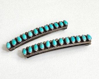 Heavy Vintage Turquoise Cuff Bracelet 60s 70s Native