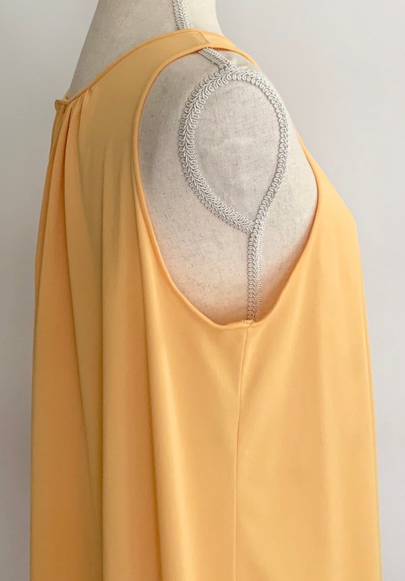 60s Marigold Sleeveless Nightgown House Day Dress… - image 5