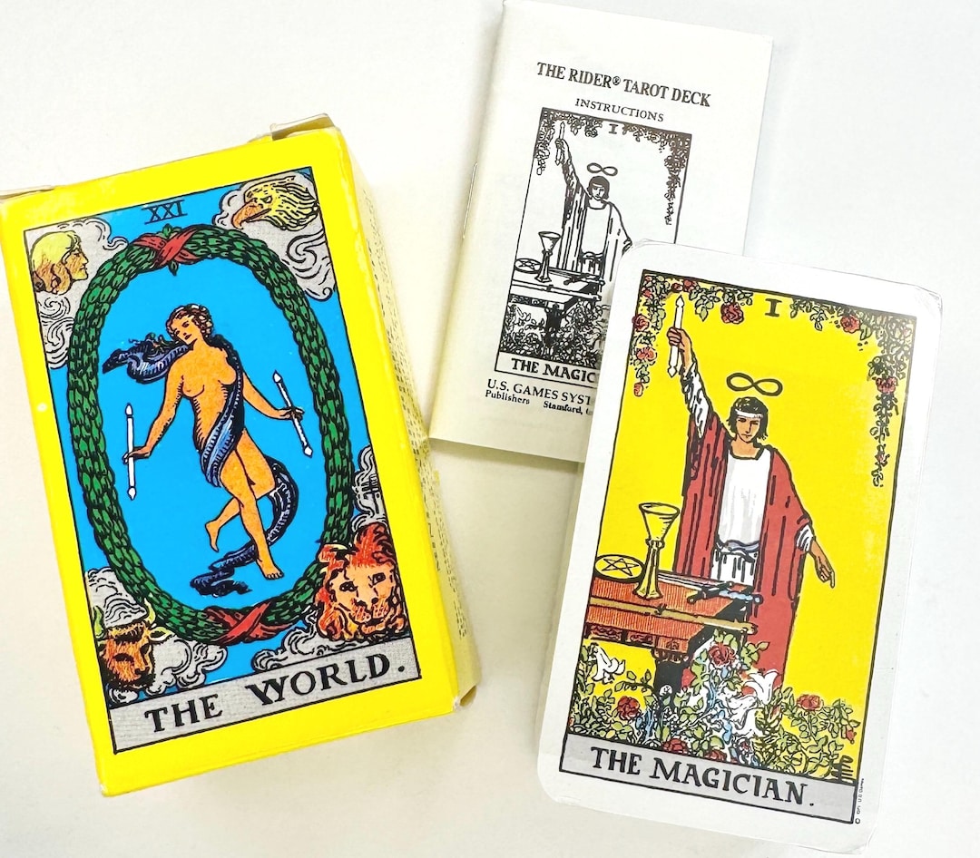 タロットカード ビンテージ 海外製 70s RIDER TAROT CARDS Vintage Tarot Card Deck 70s 80s Raider Waite Miniature Sealed