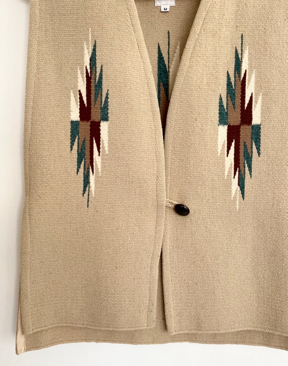 Ortega's Chimayo Wool Vest Sweater Vest Vintage O… - image 3