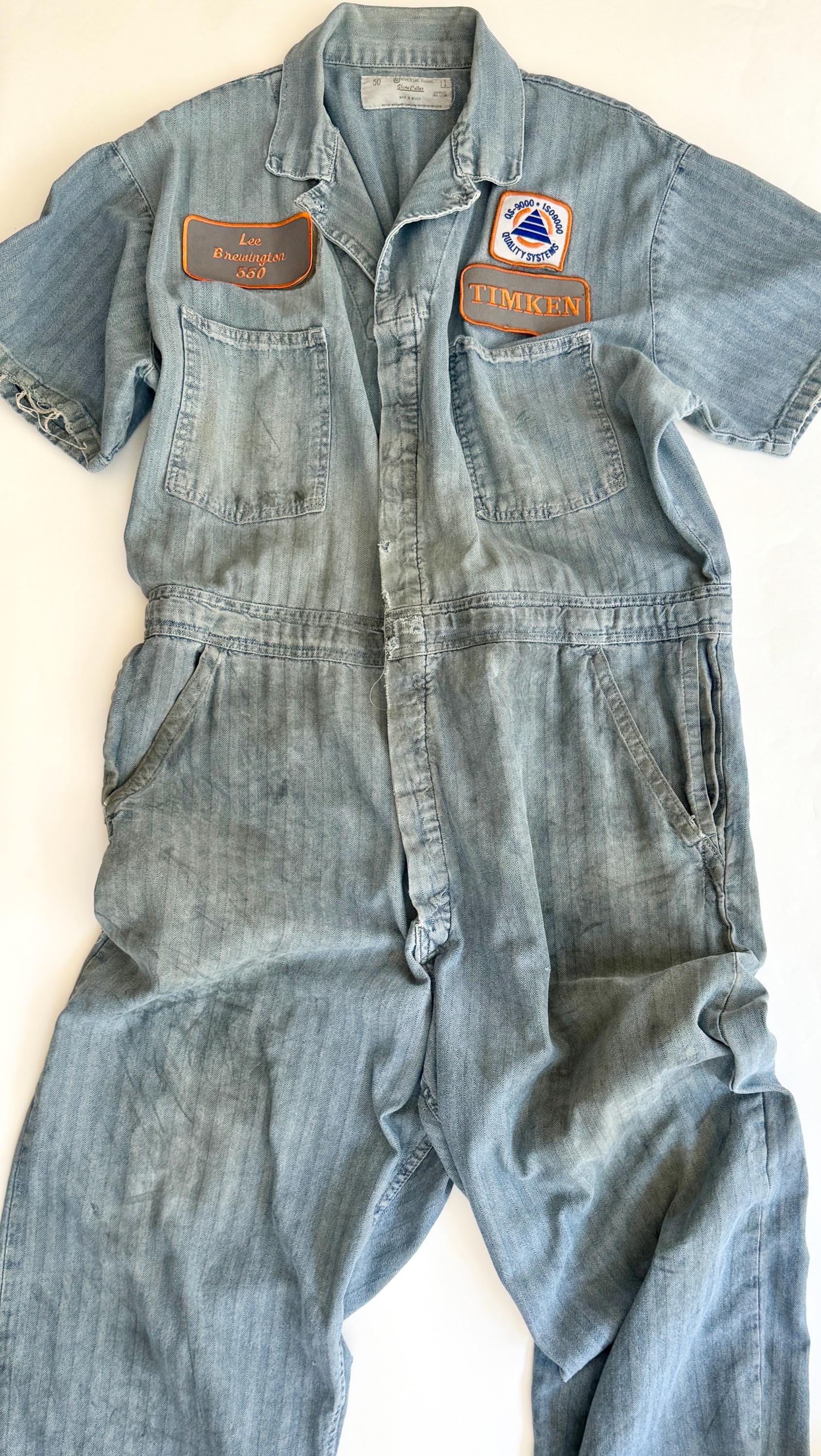 Vintage 50s Sanforized Overalls Coveralls Universal Stone Vintage 50s Sanforized Overalls Coveralls Universal Stone