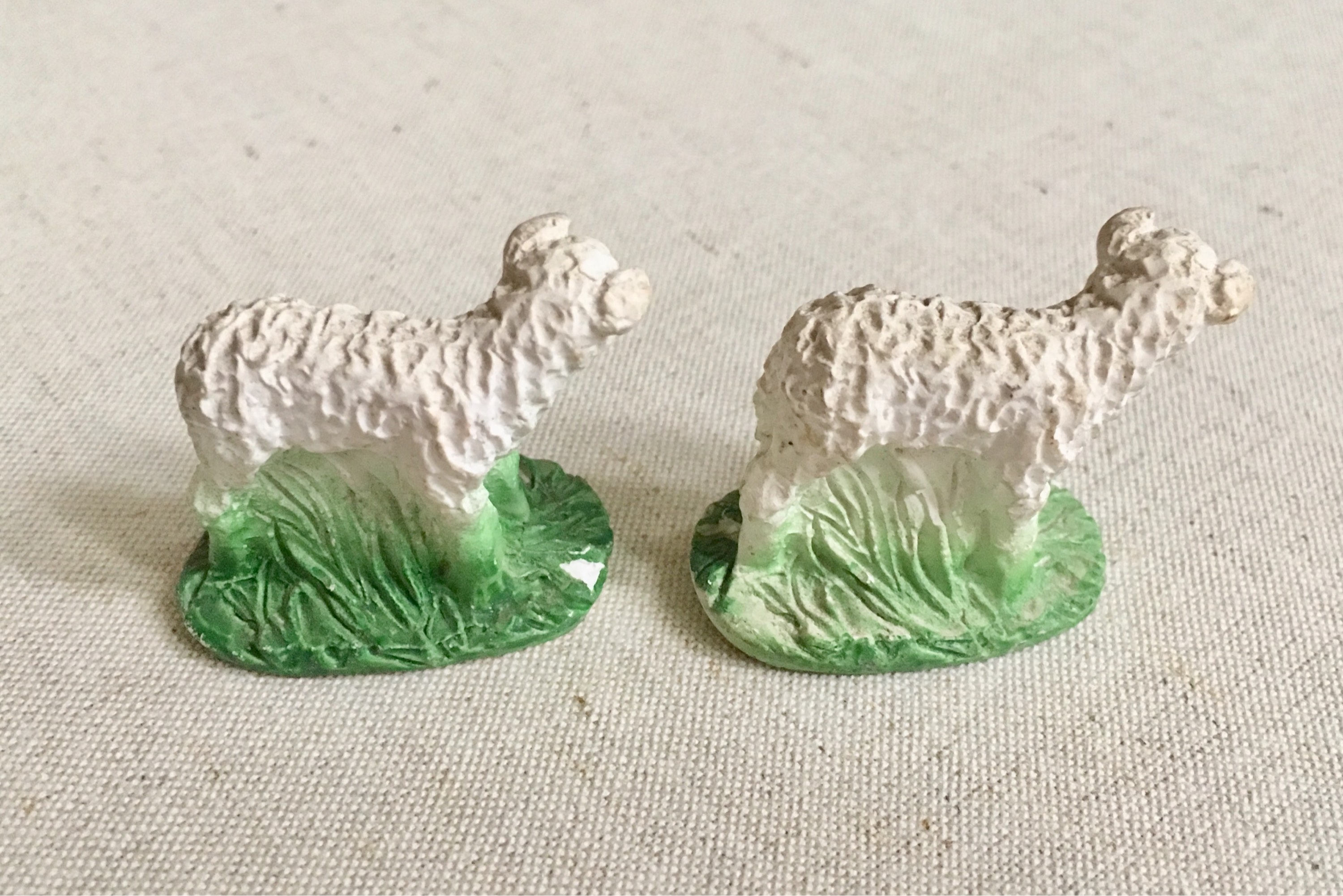antique sheep figurines