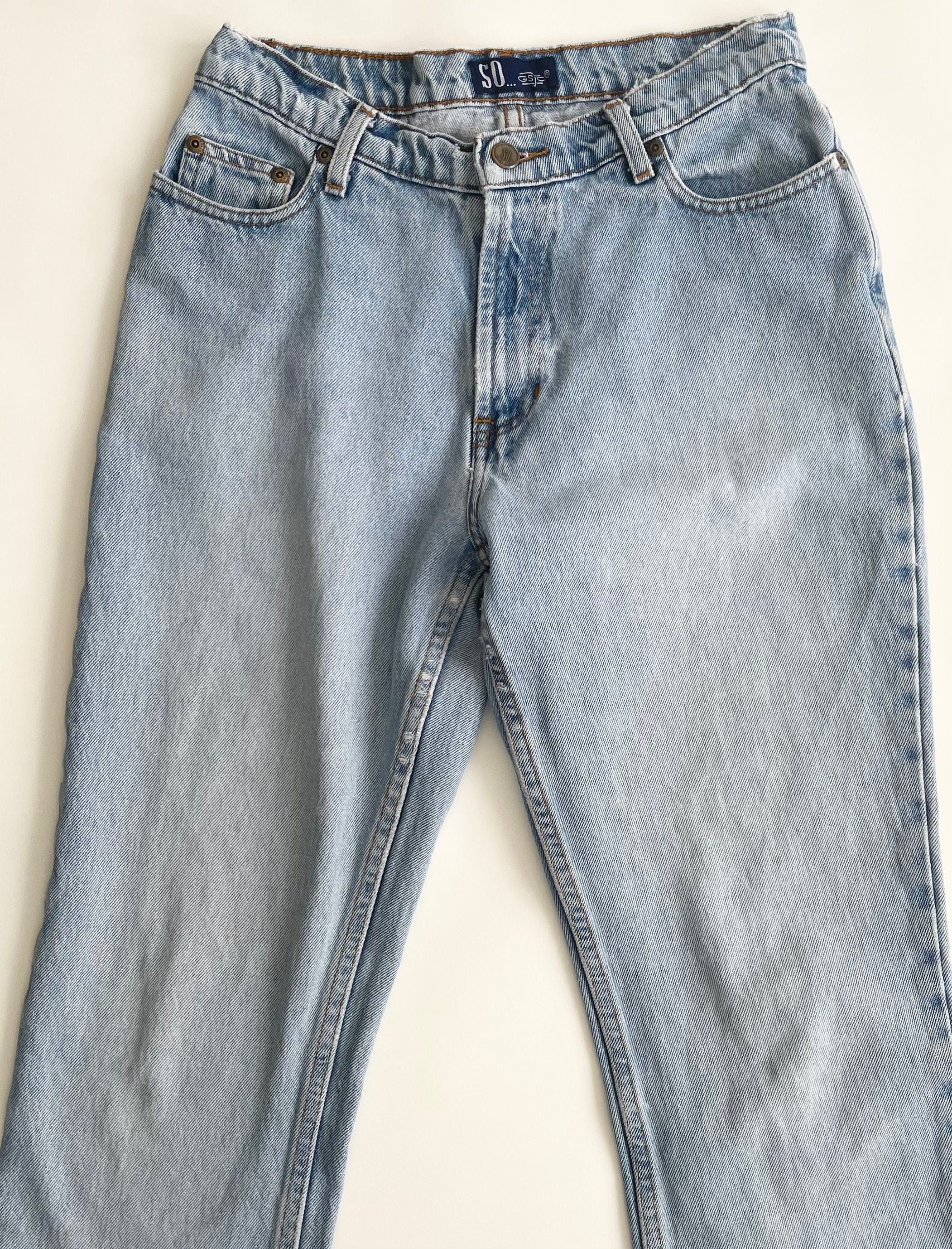 Vintage Light Wash Jeans Worn Distressed Patina 80s 90s All Cotton Made ...