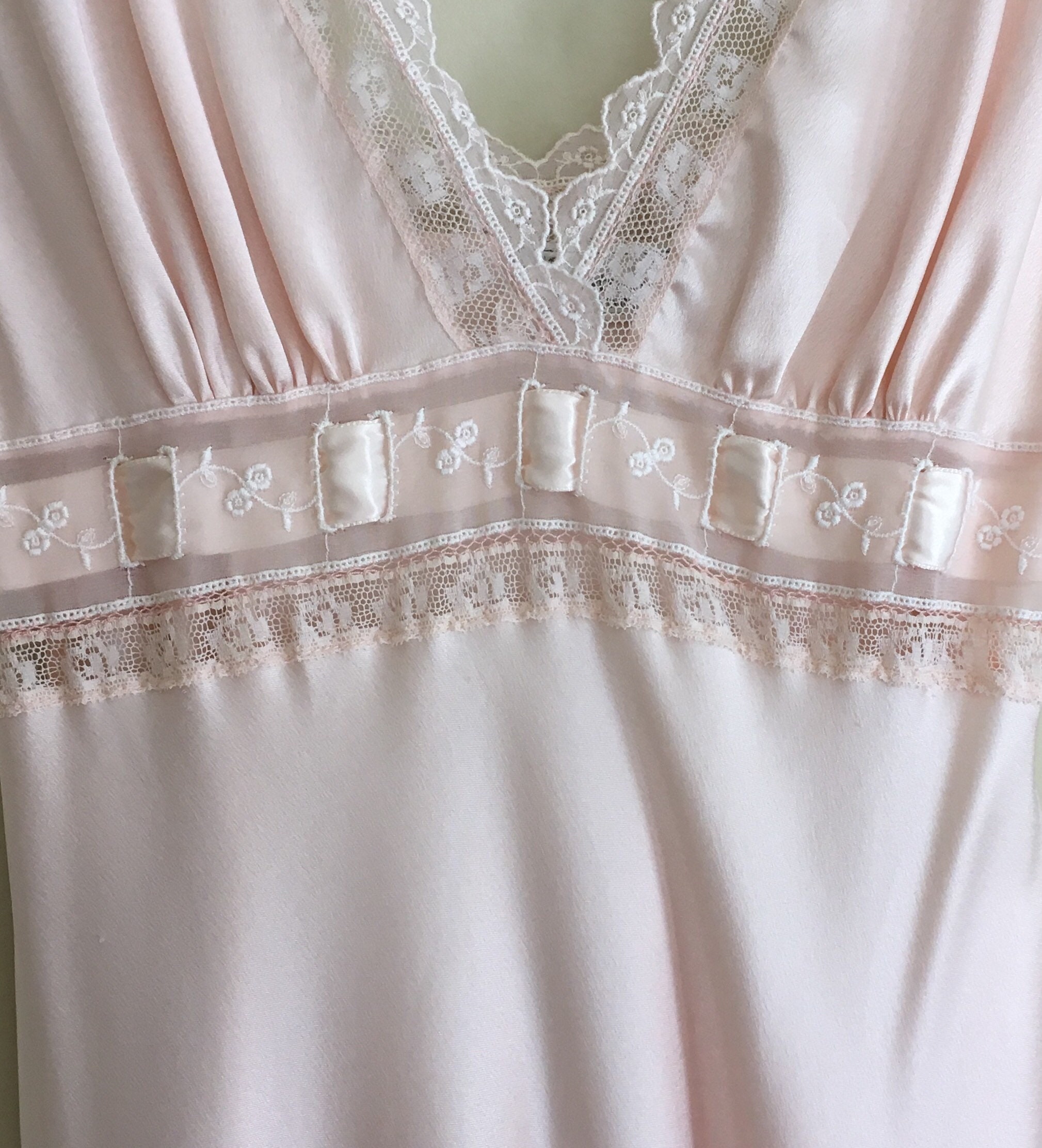 Glamorous Christian Dior Nightgown Vintage 60s Dramatic Long Floor