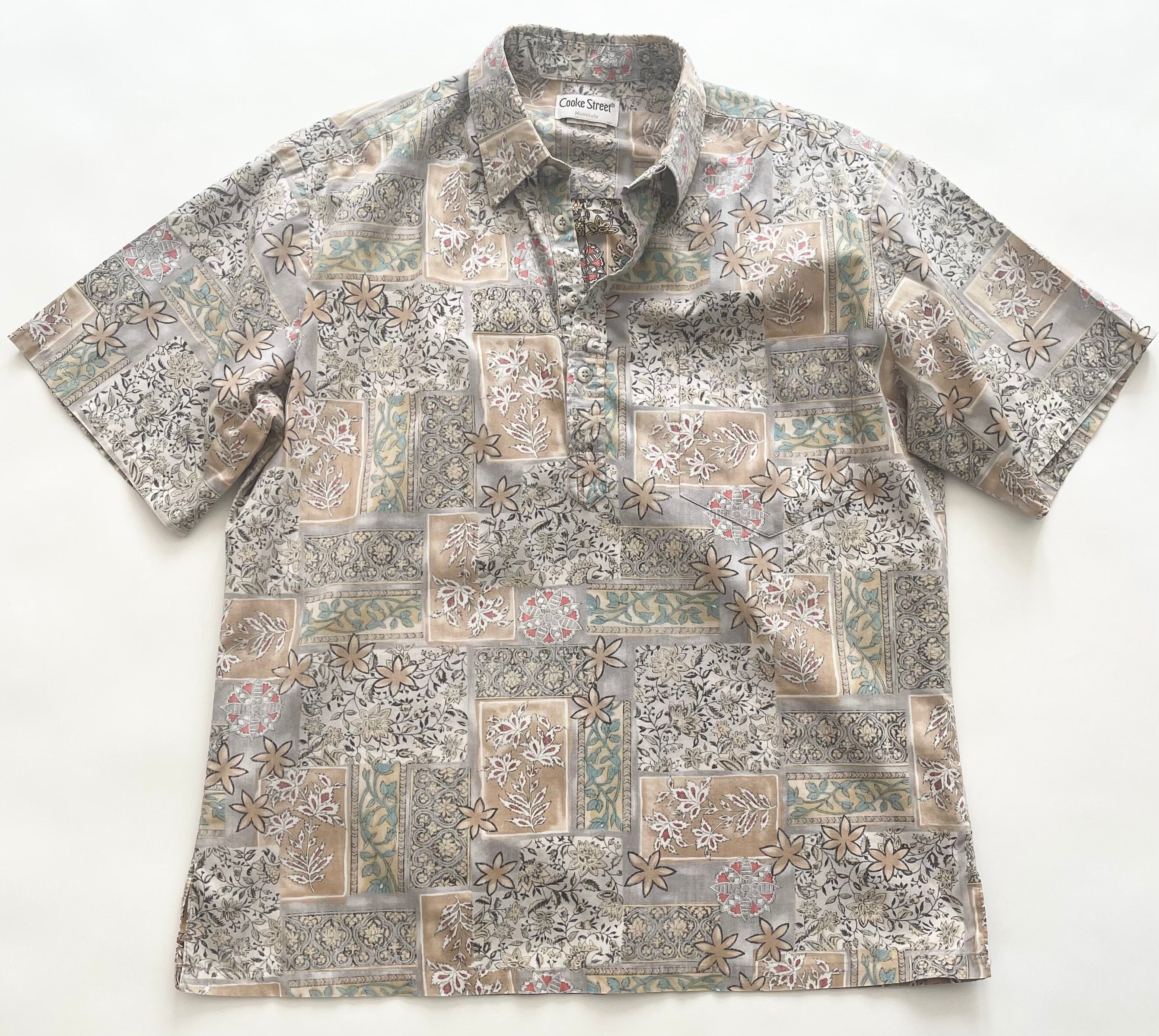 Vintage Hawaiian Aloha Shirt 70s Cooke Street Made in Hawaii Men's ...