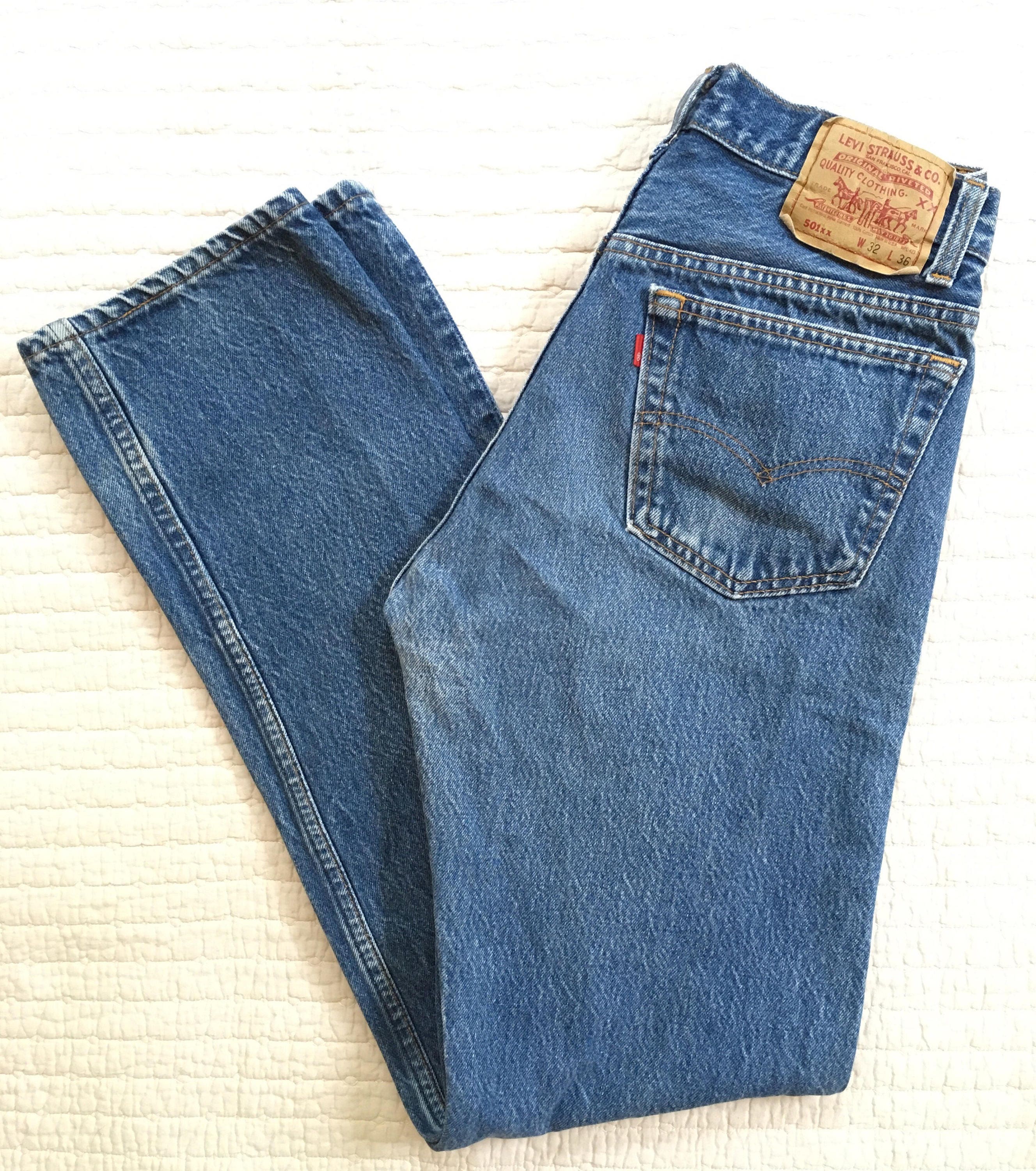 Vintage 90s Levis 501xx Button Fly Jeans