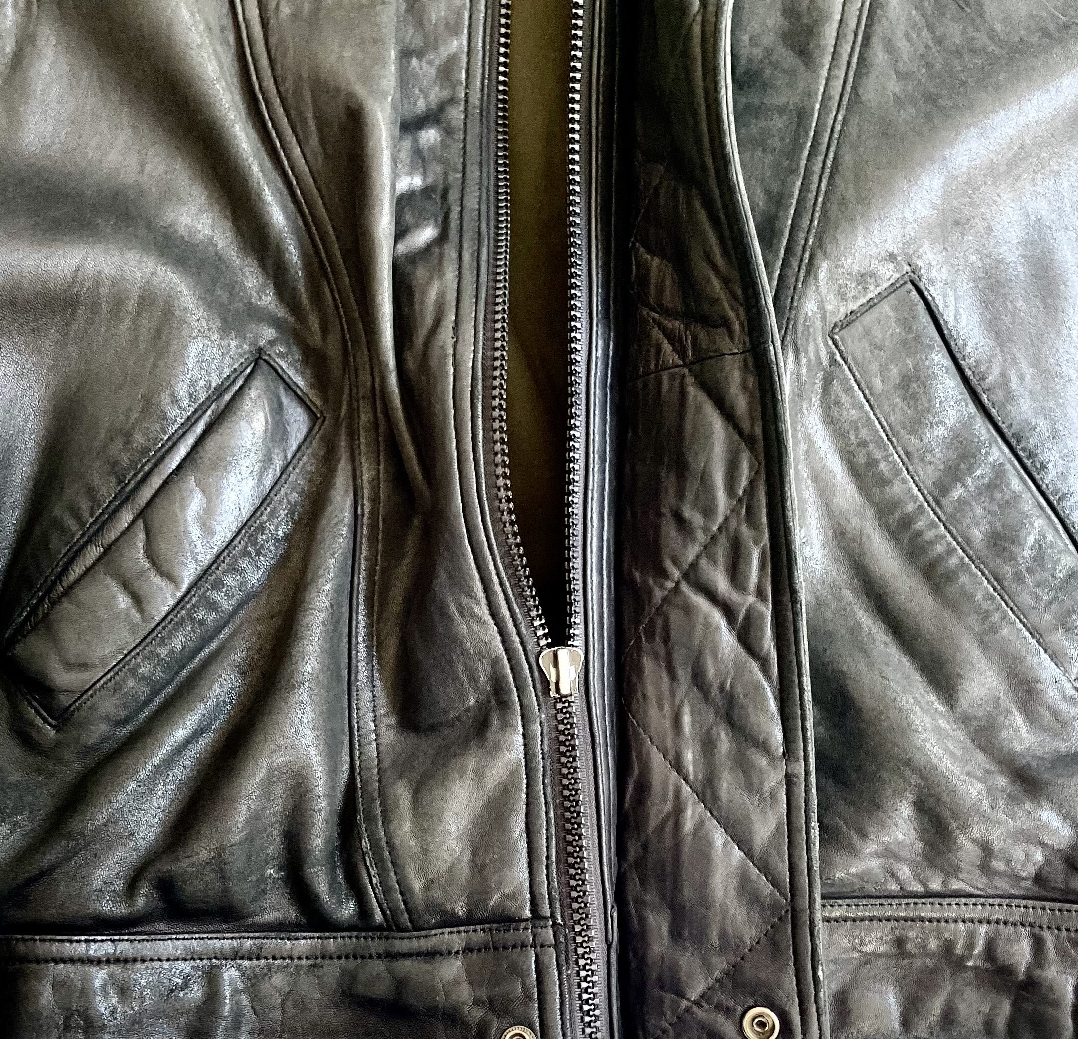 80s Leather Bomber Jacket Buttery Soft Matte Black Leather 80s Leather Bomber Jacket Buttery Soft Matte Black Leather