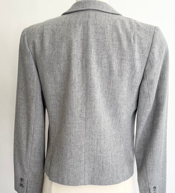 Pendleton Gray Wool Jacket Blazer Vintage 80s Vir… - image 6