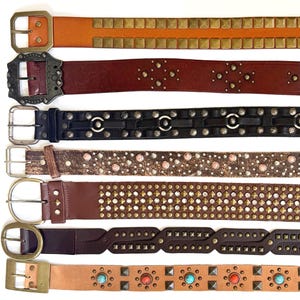 Studded Boho Belt - Etsy display picture 2